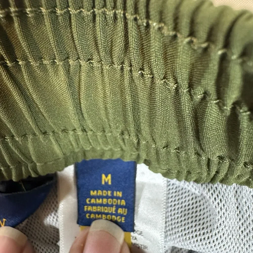 Polo Ralph Lauren Men’s Swim Trunks Olive Green Mesh Lined Drawstring
